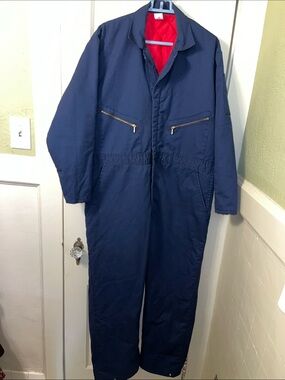 Men's Navy Insulated Coveralls